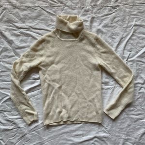cream wool turtleneck